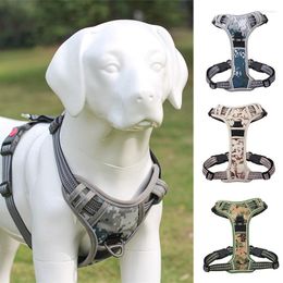 Dog Collars Medium Large Harness Vest Breathable Training Adjustable Reflective Nylon Pet Chest Strap For Labrador Doberman