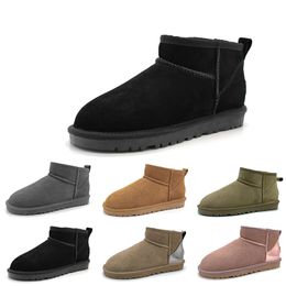 Designer Schneestiefel Stiefel Wildleder Klassisch Kurz Mini Damen Warm halten Mann Damen Plüsch Lässig Kastaniengrau Aus U5854 Winter Damenschuhe Australie Stiefeletten 36-45