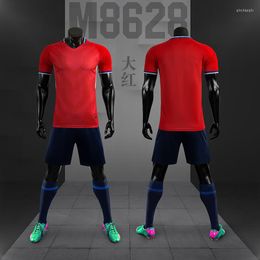 Gym Clothing Soccer Suit Set Men's And Women's Quick-Drying T-shirt Football Children's Student Training Wear Shirt