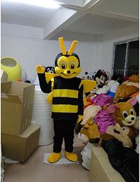 New Adult Professional Cartoon honeybee Mascot Costume Party Christmas Fancy Dress Halloween