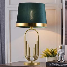 Table Lamps Postmodern American Light Luxury Desk Lamp Living Room Bedroom Bedside Led Lobby El Vertical