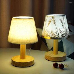 Table Lamps Vintage LED Desk Lamp USB Charging Bedroom Light Night Warm Reading For Living Room Housing Decora