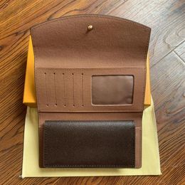 French designer ladies long Chequebook wallet credit card po holder brown Mono Gramme white Chequered canvas leather M52005235w