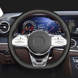 For Mercedes-Benz B Class C Class 2018-2020 high quality hand stitched Leather Car Steering Wheel Cover