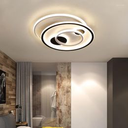 Ceiling Lights Modern Chandeliers LED Lamp For Living Room Bedroom Study Surface Mounted Deco Remote Control