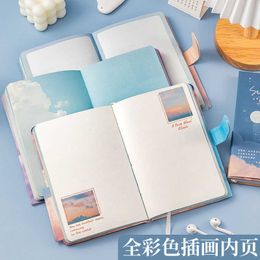 128 Page A5 Diary Personalised Colour Illustration Cute Notebook Student Daily Planner Agenda Notepad