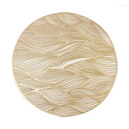 Table Mats 6Pcs Soft High Quality Kitchen Decor Placemats Round Wedding Dining PVC Placemat Anti-Scratch