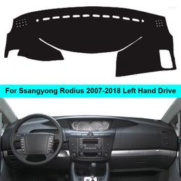 Interior Accessories Car Inner Dashboard Cover Dash Mat Carpet Cushion Cape For Ssangyong Rodius 2007 - 2022 LHD Sunshade DashMat Pad