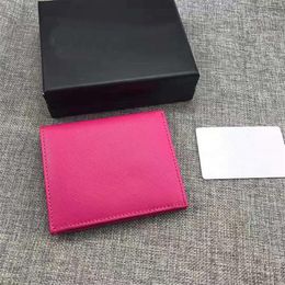 new leather multicolor wallet purse cross grain cowhide wallet short wallet card holder ms mens classic buckle pocket 204298Q