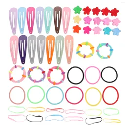 Bandanas 1 Set Headdress Baby Colorful Lovely Girls Hair Clips Ropes Kids Hairpins Girl Barrettes