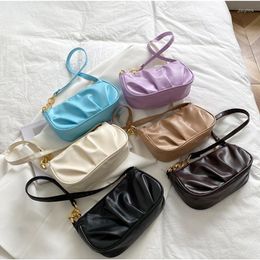 Evening Bags Classic Design Handbag Women Shoulder Bag Solid Colour Luxury Designer Underarm Leisure Ladies Crescent Retro Dumpling