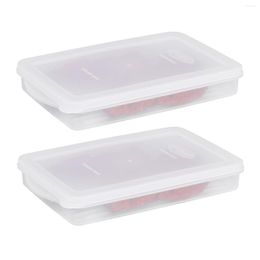 Storage Bottles Organisation Food Freezer Box Meal Prep Cheese Containers Deli Saver Bacon With Lid