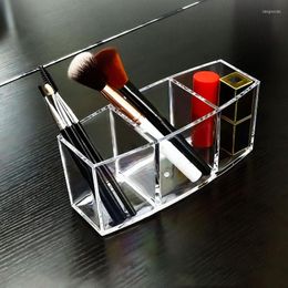 Storage Boxes Acrylic Makeup Brush Holder Lipstick Bucket Cosmetic Brushes Box Make-up Table Pen Organizer