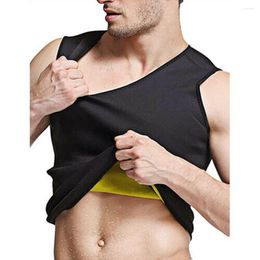 Men's Body Shapers Men Neoprene Sauna Suit Shaper Corset For Weight Loss With Zipper Waist Trainer Vest Tank Top Workout Shirt Shapewear