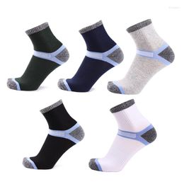 Men's Socks 1 Pair Of Pure Cotton For Running Outdoor Mountaineering Ventilating Comfortable And Anti Friction