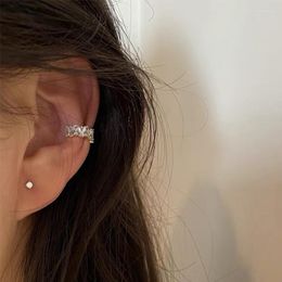 Backs Earrings Luxury Rhinestone Clip Star Cartilage Sweet Elegant Non-Piercing Ear Clips Fake Piercing Cuff Wrap Earring