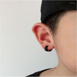 Backs Earrings Grinded Fashion Jewellery Men And Women Clip Titanium Steel Ear Holes Prevent Allergies