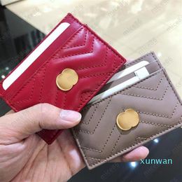 5A luxury Designer Origina G purse quality Card Holder Genuine Leather France style Womens men Purses Mens Key Ring Credit Coin Mi306O