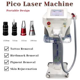 Professional Tattoo Removal Pico Laser Beauty Machine Pigment Acne Treatment Skin Rejuvenation 1320nm Black Doll Face Treatment