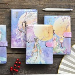 2023 Colour Page Notebook Chinese Ancient Style Illustration A5 Journal Notebook Diary Sketchbook School Supplies New