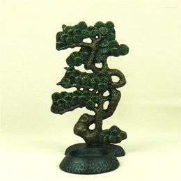 Candle Holders Cast Iron Pine Holder Decorative Metal Tree Model Candlestick Art And Craft Ornament Accessories For Home Cafe Decor