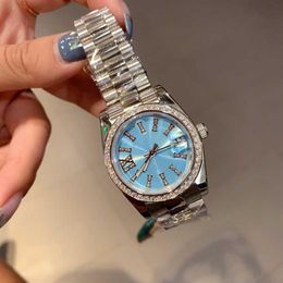 Fashion Lady watch Quartz Movement watches A3 Pearls Class Mineral Sapphire Mirror Roman Scale 316 Stainless Steel Watchband Orolo2723