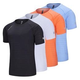 Running Jerseys Nylon Men Summer T-Shirt Casual Outdoor Men's Loose Sport Quick-Dry Breathable T Shirt For Training Tops