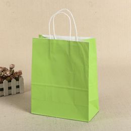 Storage Bags General Gift Shopping Garment Square Paper Packing Bag Durable Handle Recyclable Kraft Multiple Colour Choice