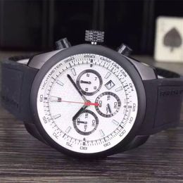 High Quality Luxury Mens Watches Quartz Movement Chronograph Wristwatch All Small Dial 100% Work Mens Designer Watch Relogio Mascu184S