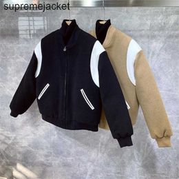 Designer jacket 2023 New Winter Baseball Thickened Jacket Short Men's Fashion Casual Korean Brand ins coat jackets windbreaker