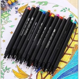 Fineliner Pen 0.4mm Micron Liner Markers Pens For Drawing Sketch Fine Stationery Set Art Supplies 24-100 Colours