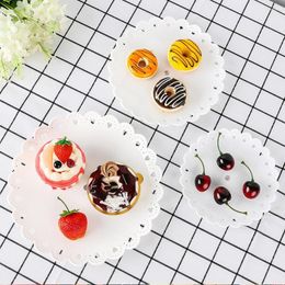 Bakeware Tools 3Pcs Flexible Fruit Plate Eco-friendly Easy To Clean Portable 3 Tier Afternoon Tea Plates