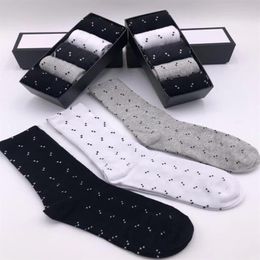 21SS luxur socks for Mens and Womens sport Crew sock 100% Cotton whole Couple 5 Pairs with box2245