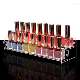 Storage Boxes Multi-layer Nail Polish Display Rack Stand Case Lipstick Organizer Box Manicure 31 9 7.5cm