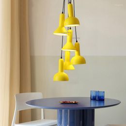 Pendant Lamps Nordic LED Resin Lights Bar Personality Creative Suspension Luminaire Loft Hanging Lamp Living Room Bedroom