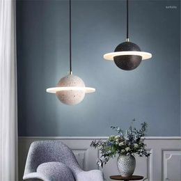 Pendant Lamps Planet Small Chandelier Creative Personality Dining Room Chandeliers Nordic Modern Bedroom Bedside Lamp Home Decor Resin