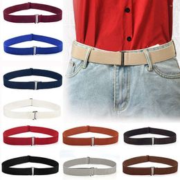 Belts Women Stretch Casual Elastic Adjustable Thin Waist Belt Slim Band Flat Buckle Waistband Ladies Dress Cummerbund