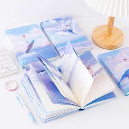 128 Page Kawaii Diary Personalised Creative Colour Illustration Cute Notebook Student Manual Ledger Notepad Notebooks