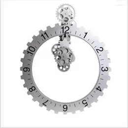 Christmas Decorations Modern Mechanical Large Art Gear Quartz 3D Wall Clock Antique Vintage For Home Office Decor Decoration