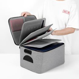 Storage Bags High Capacity Document Bag Household Papers Paperwork Organise Briefcase Portable Filing Arrange Case File Accessories