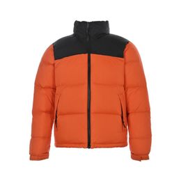 Piumino da uomo europeo e americano caldo moda outdoor semplice solido nero rosso bianco blu multicolore tuta invernale con cappuccio