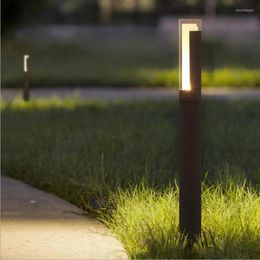 85-265V AC LED Landscape Light Outdoor Waterproof Lawn Decoration Yard Christmas Pathway Villa Garden Bollards Lamps