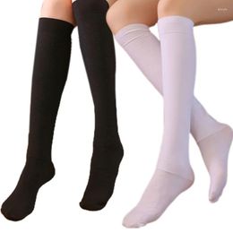 Women Socks Style Winter Warm Compression Knee High Opaque Thicken Plush Velvet Lined Terry Thermal Long Stockings Hosiery
