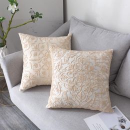 Pillow American Floral Embroidery Cover Linen Cotton Case Decorative Pillows For Sofa Seat Lliving Room Bed Throw Covers