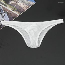 Underpants Sexy Underwear Men Transparent Ultra-thin Panties Breathable See Through Briefs Male Summer Slip Cuecas