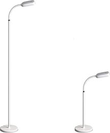 Modern Floor Lamp For Bedroom Living Room Rechargeable LED Touch Night Light 360 Degree Adjustable Gooseneck Metal Shade Floor Lamp Stand Corner Hotel Office Light