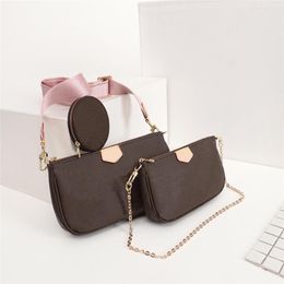 Designer Ladies Shoulder Bag Brand Chain Crossbody Bag Designer Luxury Handbag Wallet Three-in-One Picture-in-One Bag227T