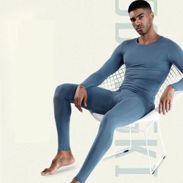 Men's Thermal Underwear Men Long Johns Sets Male Fitness Winter Leggings Set Plus Size