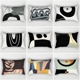 Pillow Decorative Home Throw Pillows Case For Sofa Cover Nordic 40x60cm 30 50cm 40 60 Black Abstract Creative Geometric Pattern