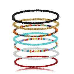 Bohemian Anklets Color Rice Beads Handmade Personalized Foot Chain Fashion Accessories